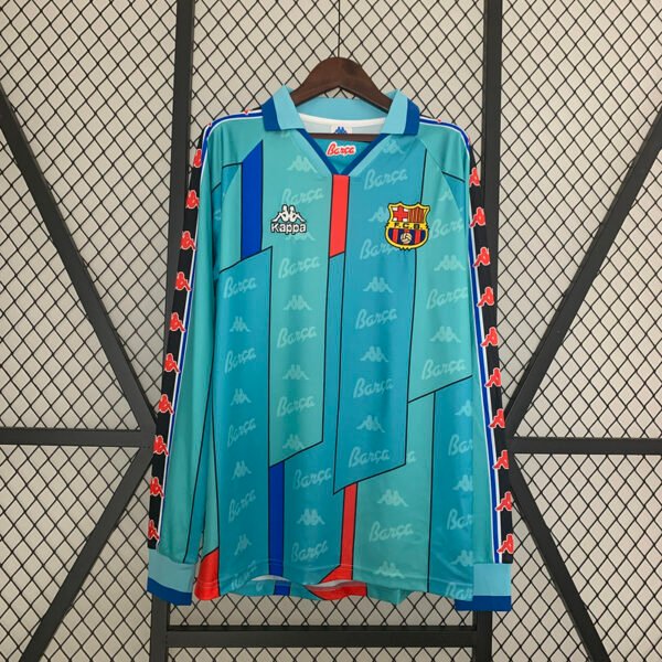 Barcelona 1996/97 Away Retro Long Sleeves Jersey S-2XL