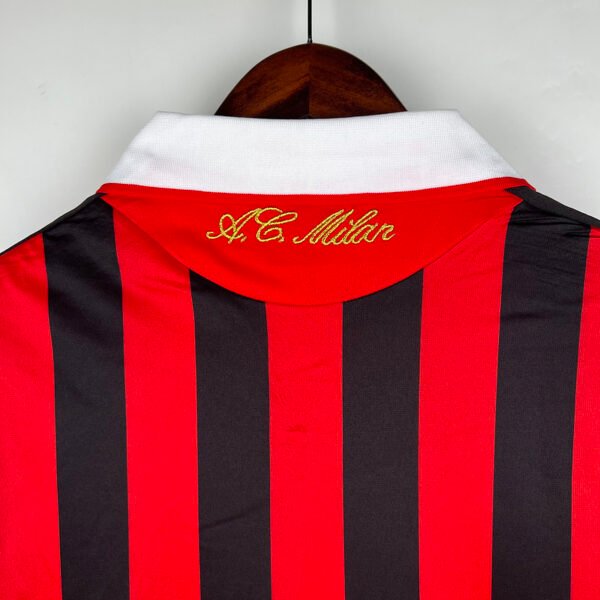 AC Milan 2009/10 Home Retro Long Sleeve Jersey S-2XL