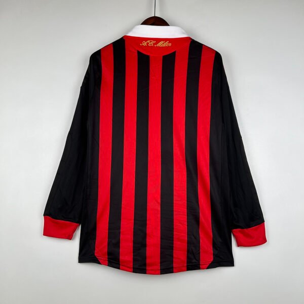 AC Milan 2009/10 Home Retro Long Sleeve Jersey S-2XL