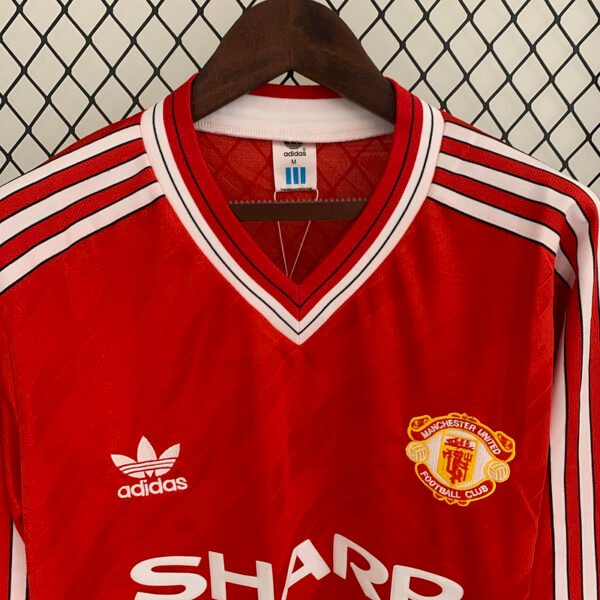 Manchester United 1986/88 Home Retro Long Sleeve Jersey S-2XL