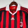 AC Milan 2009/10 Home Retro Long Sleeve Jersey S-2XL
