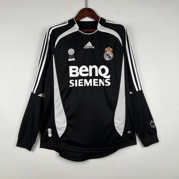 171c2d37 Real Madrid 2006/07 Second Away Retro Long Sleeve Jersey S-2XL