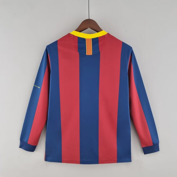 Barcelona 2010/11 UEFA Champions League Home Retro Long Sleeve Jersey S-2XL