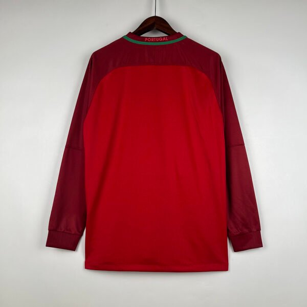 1b625c7e Portugal 2016 Home Retro Long Sleeve Jersey S-2XL