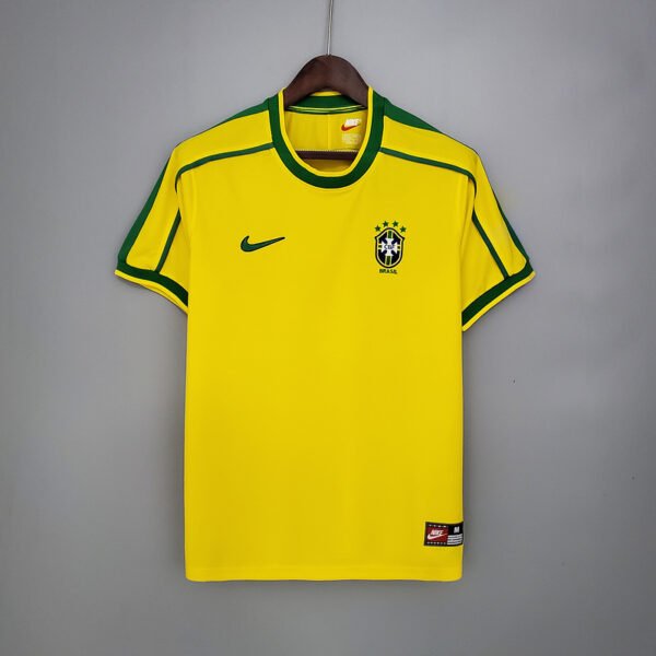 Brazil 1998 Home Retro Jersey S-2XL