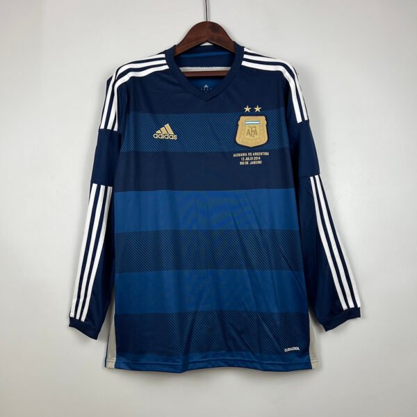 Argentina 2014  Away Retro Long Sleeve Jersey S-2XL