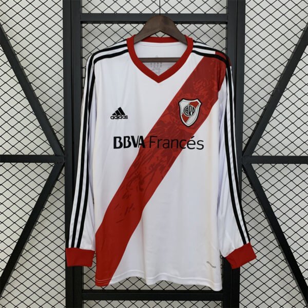 River Plate 2013/14 Home Retro Long Sleeve Jersey S-2XL