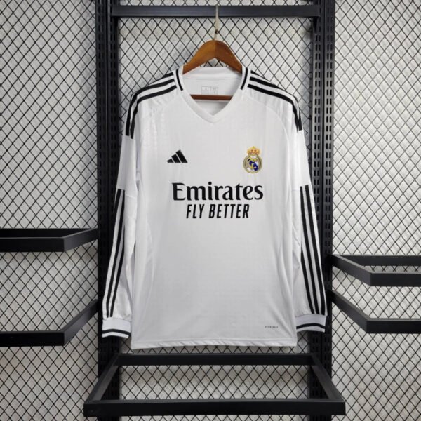 22 Real Madrid 24/25 Home Long Sleeve Jersey - S-2XL