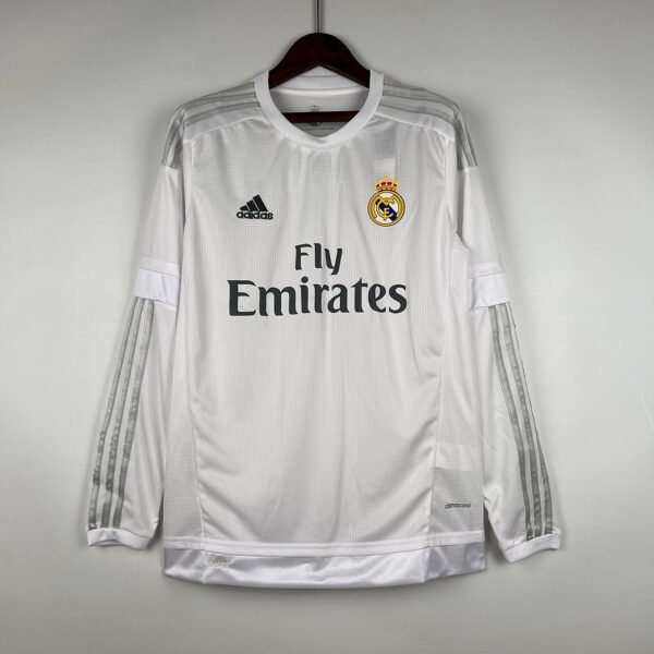 Real Madrid 2015/16 Home Retro Long Sleeve Jersey S-2XL