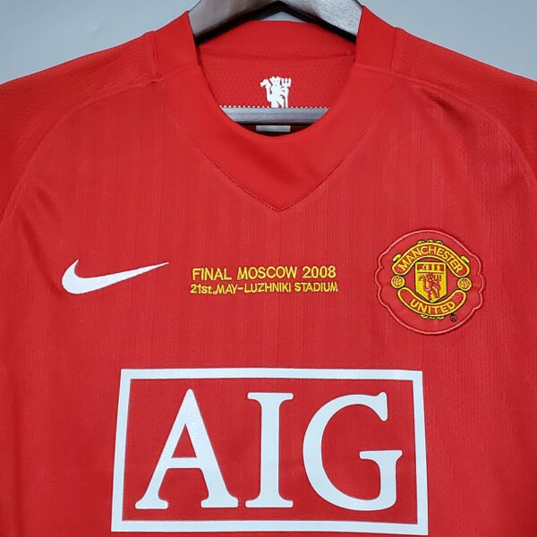 2d43eaab Manchester United 2007/08 Champions League version Home Retro Jersey S-2XL