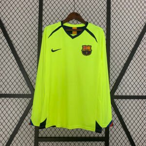 Barcelona 2005/06 Away Retro Long Sleeves Jersey S-2XL