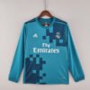 Real Madrid 2017/18 Second Away Retro Long Sleeve Jersey S-2XL
