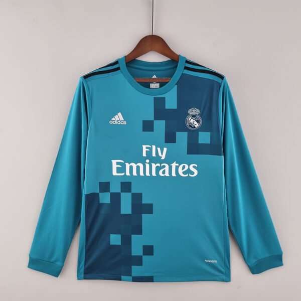 Real Madrid 2017/18 Second Away Retro Long Sleeve Jersey S-2XL