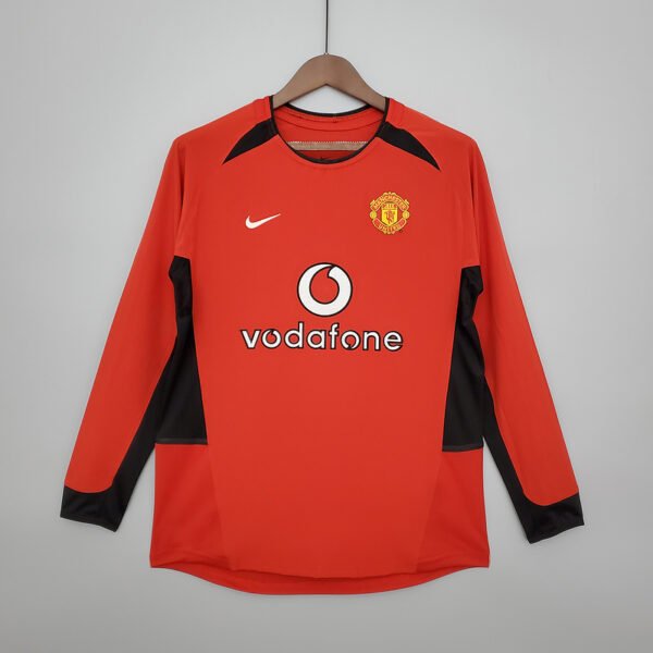 Manchester United 2002/03 Home Retro Long Sleeve Jersey S-2XL