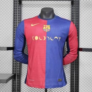 Barcelona 24/25 Home Long Sleeve Jersey (Player Version) S-2XL