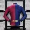 Barcelona 24/25 Home Long Sleeve Jersey (Player Version) S-2XL