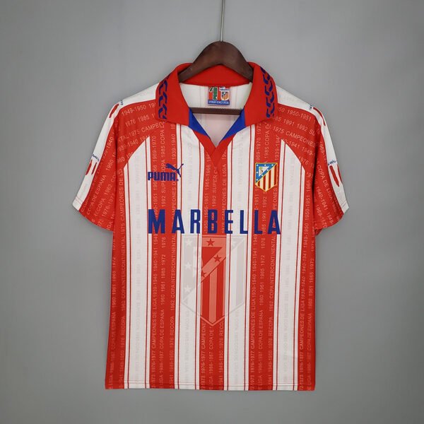 Atletico Madrid 1995/96 Home Retro Jersey S-2XL