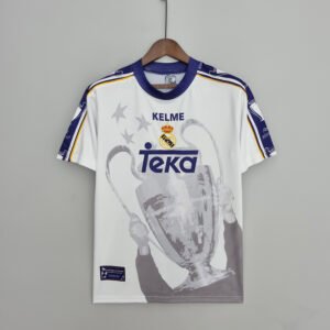 Real Madrid 1997/98 Champions League 7 Champions Retro Jersey S-2XL