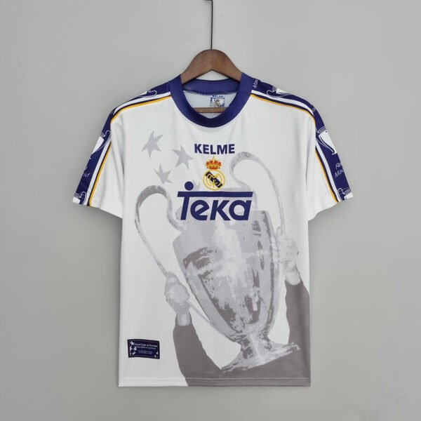 Real Madrid 1997/98 Champions League 7 Champions Retro Jersey S-2XL