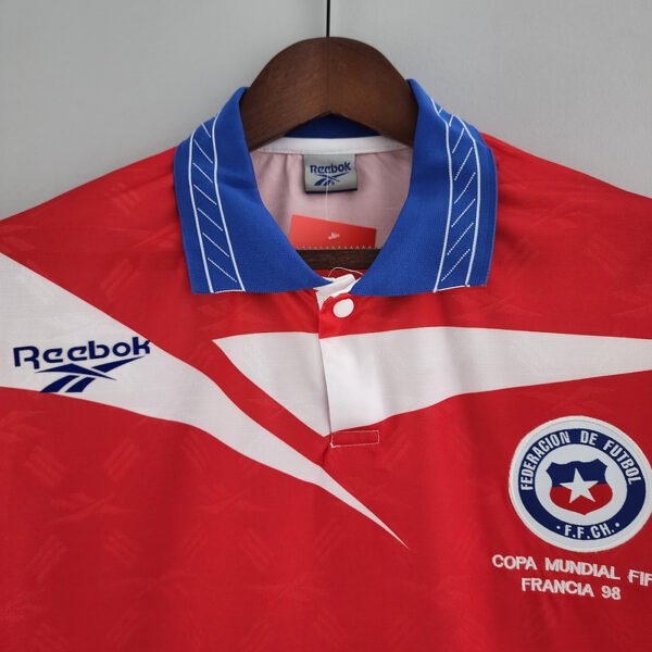 Chile 1998 Home Long Sleeve Retro Jersey S-2XL
