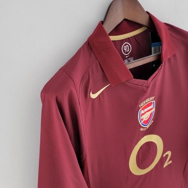 5 Arsenal 2005/06 Away Retro Long Sleeve Jersey S-2XL