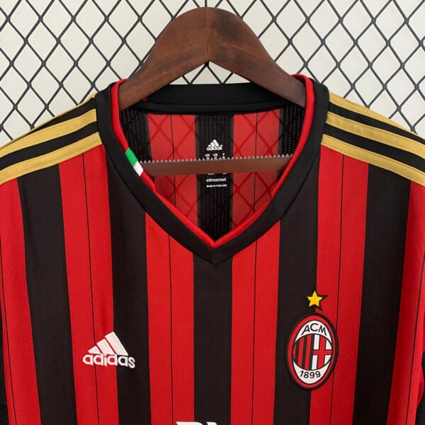 AC Milan 2013/14 Home Retro Long Sleeve Jersey S-2XL