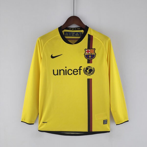 Barcelona 2008/09 Away Retro Long Sleeve Jersey S-2XL