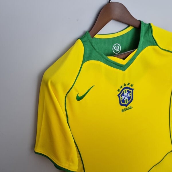 Brazil 2004 Home Retro Jersey S-2XL