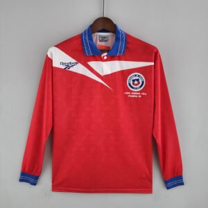 Chile 1998 Home Long Sleeve Retro Jersey S-2XL
