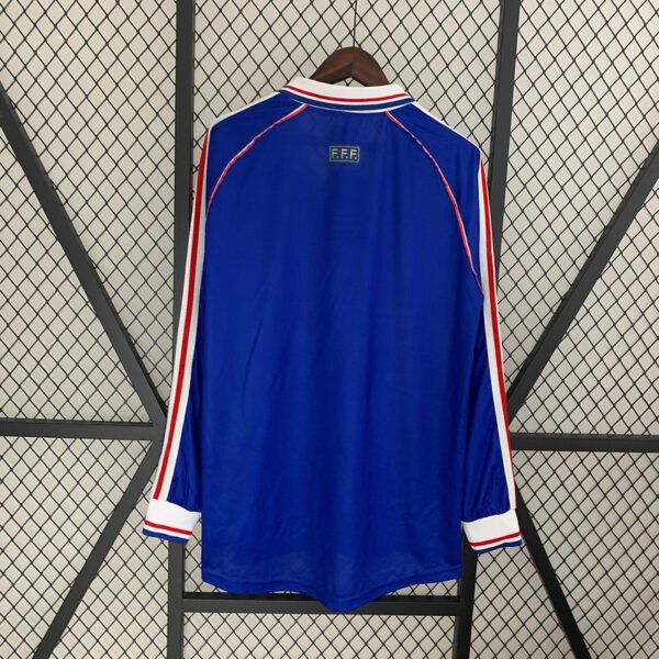 605d0362 France 1998 Home Retro Long Sleeve Jersey S-2XL