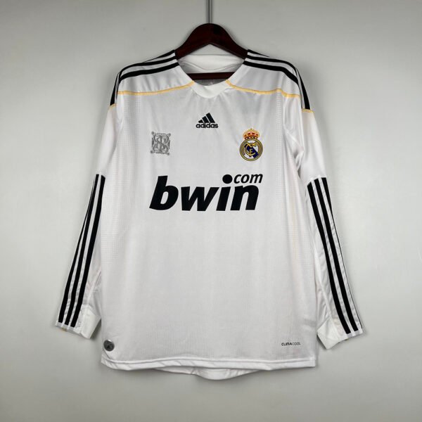 Real Madrid 2009/10 Home Retro Long Sleeve Jersey S-2XL