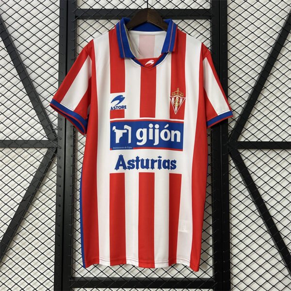 6e39e1e5 Sporting Gijon 2001/02 Home Retro Jersey S-2XL