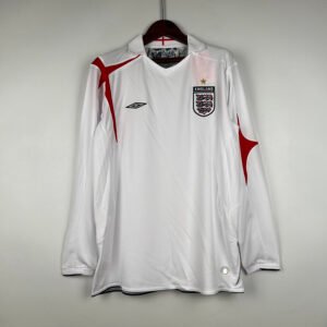 England 2006 Home Retro Long Sleeve Jersey S-2XL