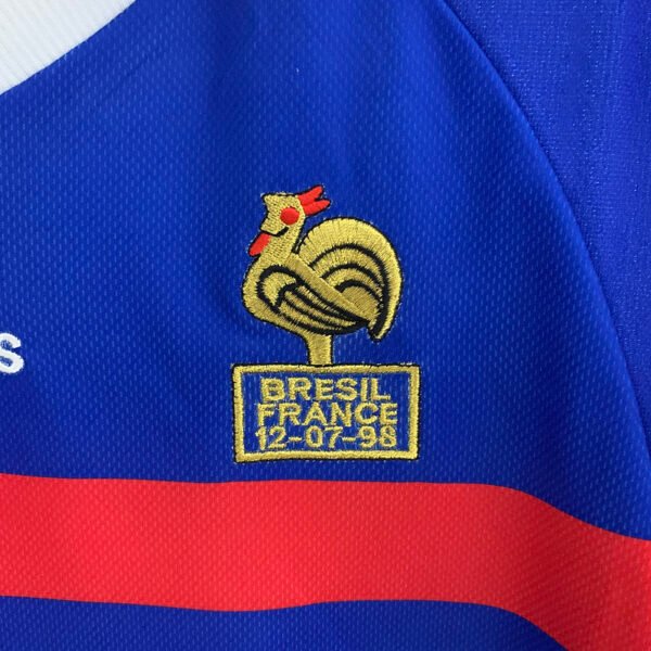 6ef5d6b8 France 1998 Home Retro Long Sleeve Jersey S-2XL