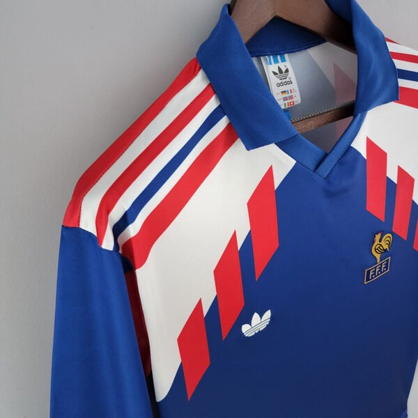France 1988/90 Home Retro Long Sleeve Jersey S-2XL