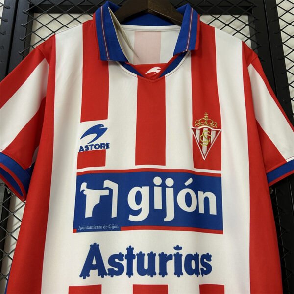 753b6882 Sporting Gijon 2001/02 Home Retro Jersey S-2XL