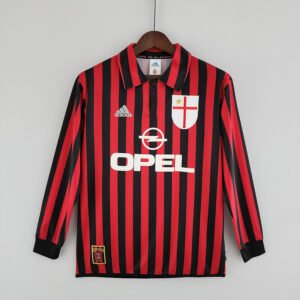 AC Milan 1999/00 Home Retro Long Sleeve Jersey S-2XL