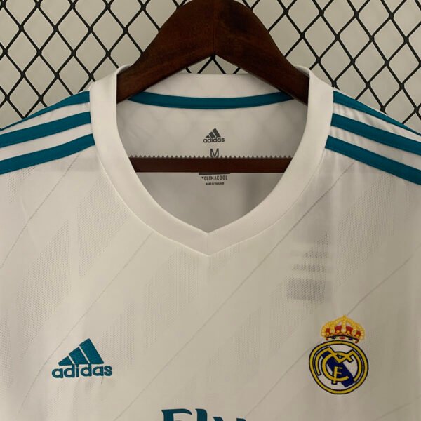 Real Madrid 2017/18 Home Retro Long Sleeves Jersey S-2XL
