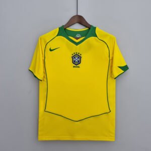 Brazil 2004 Home Retro Jersey S-2XL