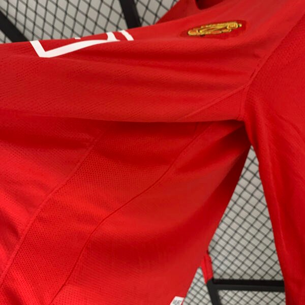 78c83037 Manchester United 2007/08 Champions League version Home Retro Long Sleeve Jersey S-2XL