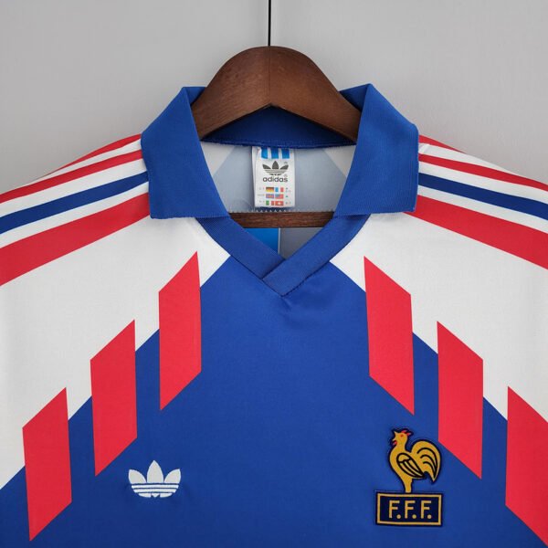 France 1988/90 Home Retro Long Sleeve Jersey S-2XL