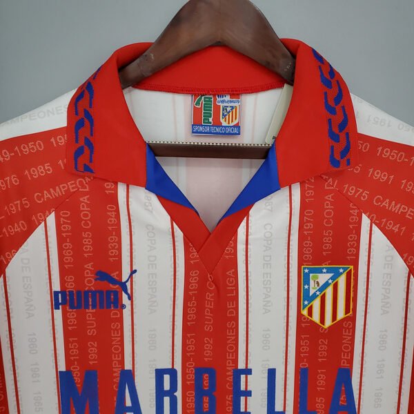 Atletico Madrid 1995/96 Home Retro Jersey S-2XL