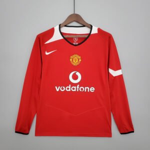 Manchester United 2004/06 Home Retro Long Sleeve Jersey S-2XL