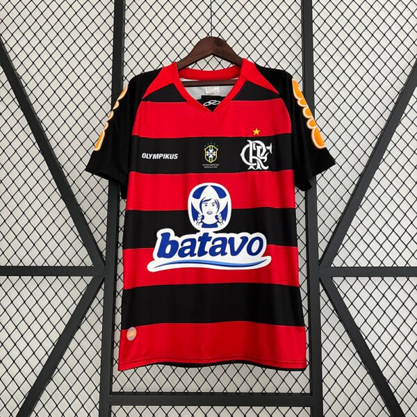 8739ba1c Flamengo 2010 Home Retro Jersey S-2XL