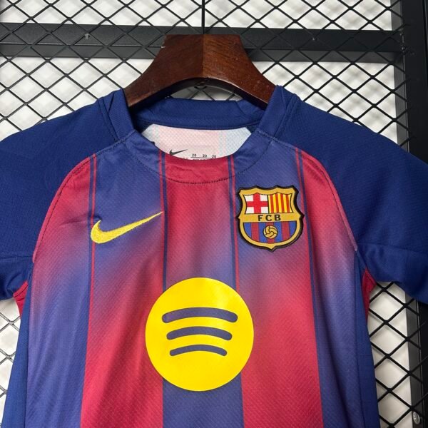 Barcelona 25/26 Home Jersey (Kids Set) 16-28