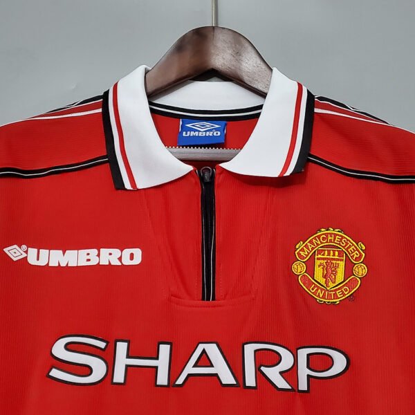9c0a9f33 Manchester United 1998/99 Home Retro Long Sleeved Jersey S-2XL