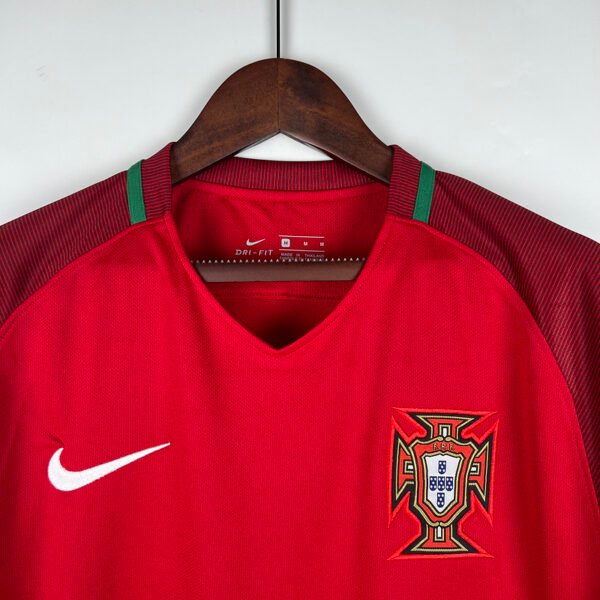 9e90072d Portugal 2016 Home Retro Long Sleeve Jersey S-2XL