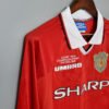 a1cbb660 Manchester United 1999/00 Champions League version Home Retro Long Sleeved Jersey S-2XL