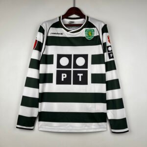 Sporting Lisbon 2001/03 Home Retro Long Sleeve Jersey S-2XL
