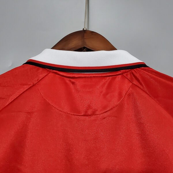 b2a0c8b7 Manchester United 1999/00 Champions League version Home Retro Long Sleeved Jersey S-2XL